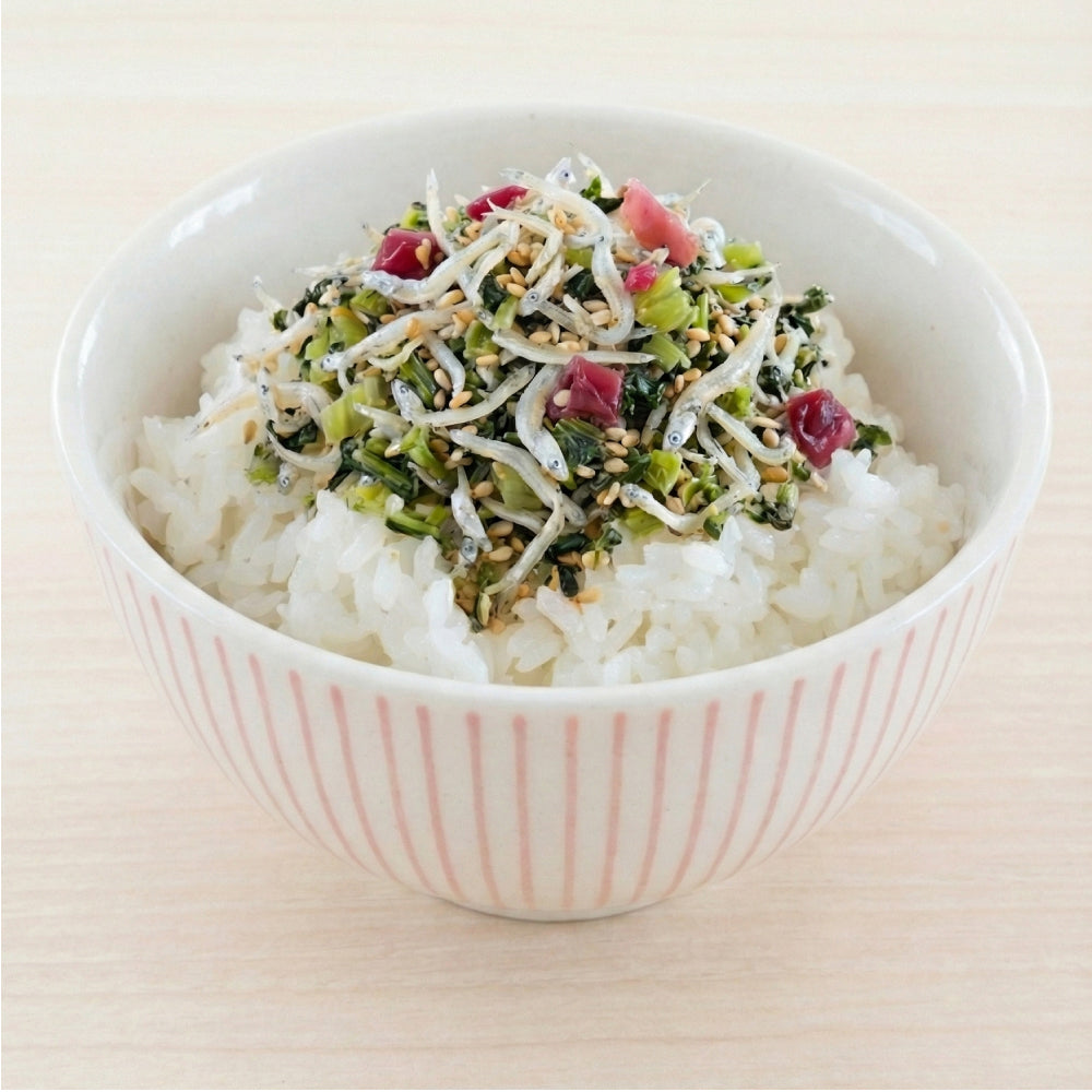 毎日小魚）ごはんがおいしくなる梅野沢菜ちりめん55ｇ