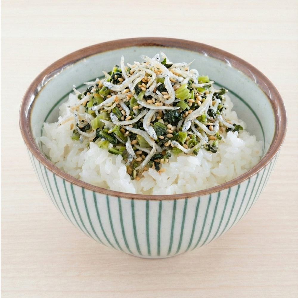 毎日小魚）ごはんがおいしくなる野沢菜ちりめん55ｇ